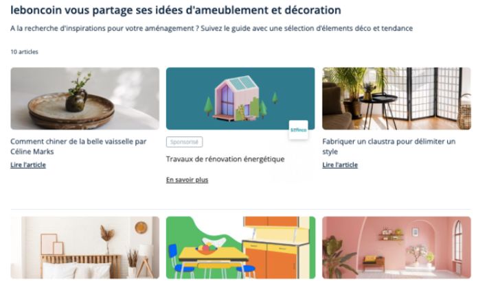 Leboncoin lance une rubrique éditoriale lifestyle sur la plateforme et l’ouvre aux annonceurs