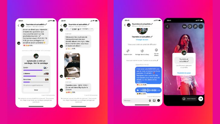 Instagram déploie les canaux de diffusion pour les créateurs