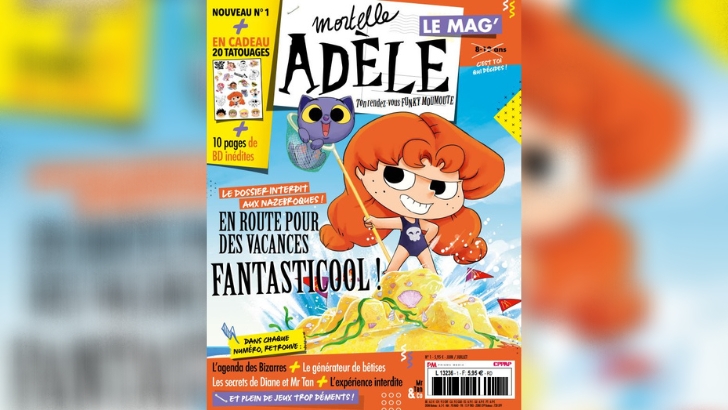 L’héroïne jeunesse Mortelle Adèle se décline en magazine avec Prisma Media