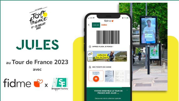 Jules lance son 2ème Tour de France aux côtés de Fidme et Shopper Factory