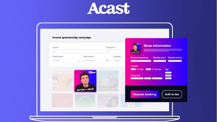 Acast lance une marketplace d’achat publicitaire de podcasts d’influenceurs