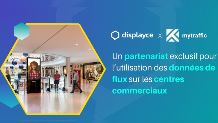 DOOH : Displayce signe un partenariat autour de l’utilisation des données de flux de Mytraffic