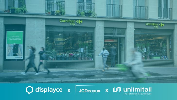 Displayce s’associe à Unlimitail et JCDecaux