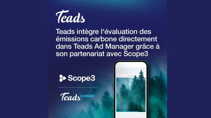 Teads s’accorde avec Scope3 pour l’évaluation des émissions carbone