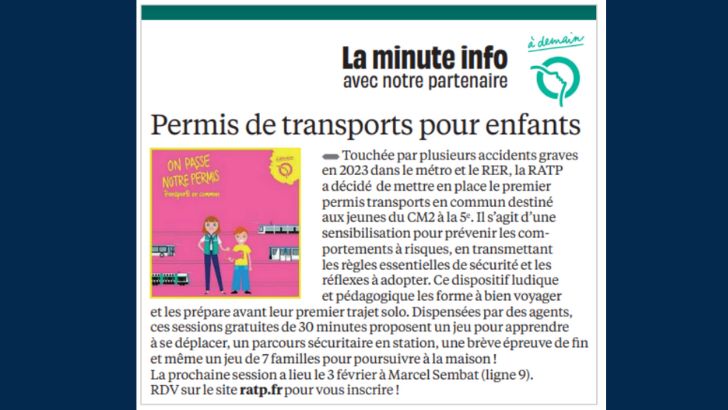 La RATP signe un partenariat avec 20 Minutes