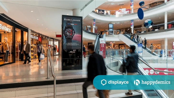 Displayce et Happydemics font le bilan d’une campagne DOOH pour Pierre Lannier