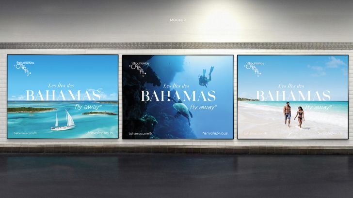 Les Bahamas s’affichent dans le métro parisien