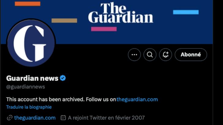 The Guardian trouve X «  toxique » et cesse d’y publier ses contenus