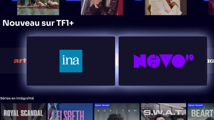 TF1+ intègre les contenus de l’INA et de Novo19 dans son catalogue