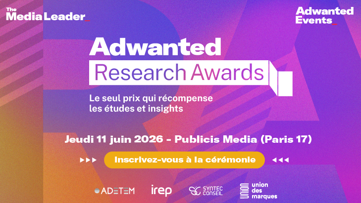 Ouverture de la billetterie pour les Adwanted Research Awards 2026