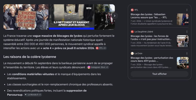 AI Overviews : les sites d’info perdent 23% de visites, les applis résistent, selon l’ACPM