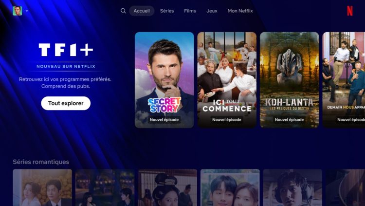 TF1+ enregistre une hausse de 30% de ses heures vues avec Netflix