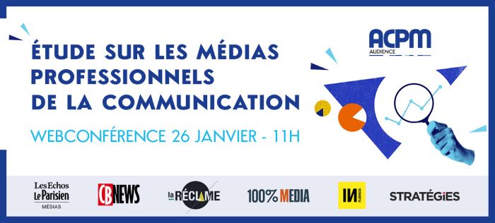 Video Live : Webconférence sur l’étude sur les médias professionnels de la communication à 11h