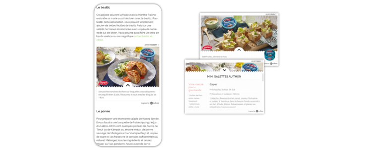 Invibes augmente de 77% la considération d’achat pour Saupiquet en animant des recettes au cœur de son format in-feed
