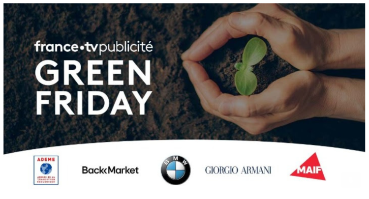 5 marques pour accompagner le nouveau dispositif Green Friday de FranceTV Publicité