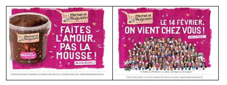 Michel et Augustin en campagne d’affichage avec My Media pour la Saint Valentin