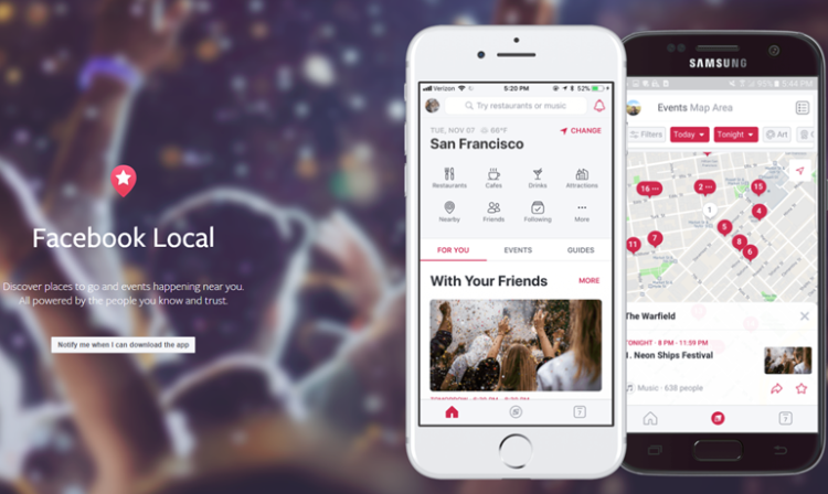 Facebook Events devient Facebook Local et propose de nouvelles fonctionnalités