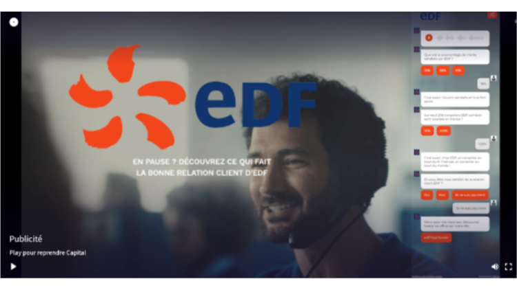 EDF inaugure le format interactif 6break Bot de M6 Publicité avec Havas Media