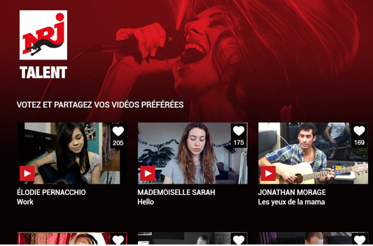 NRJ lance son concours de talents français