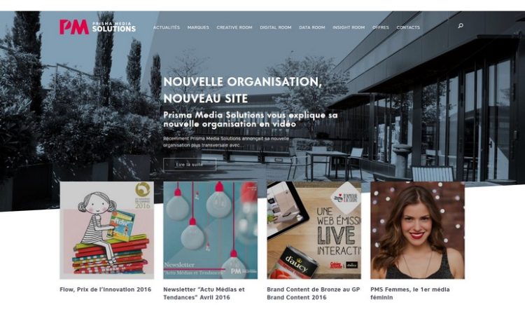 Prisma Media Solutions aligne son site sur son organisation