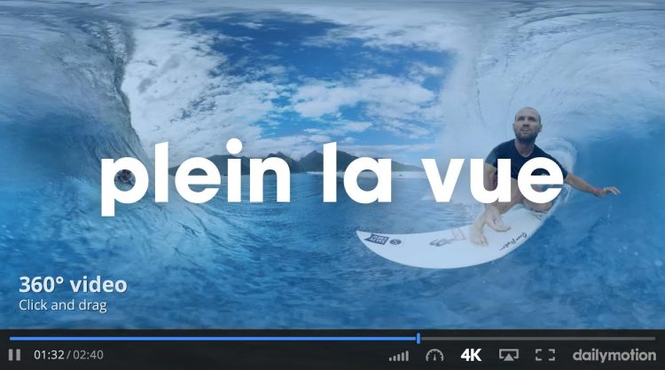 Les vidéos 360° disponibles sur Dailymotion