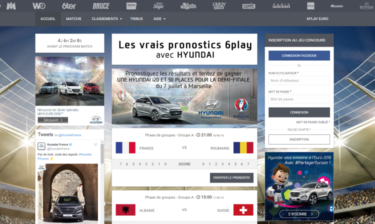 Hyundai et M6 Unlimited organisent un concours de pronostics autour de l’Euro sur 6Play