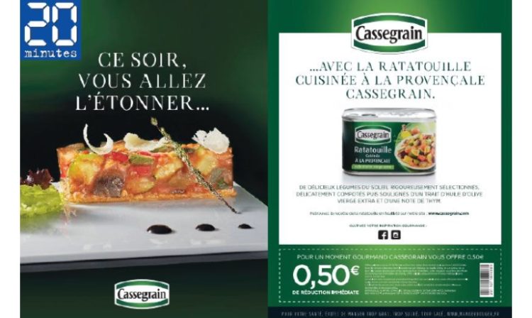 Cassegrain repart en campagne de street marketing aujourd’hui avec KR Media et 20 Minutes