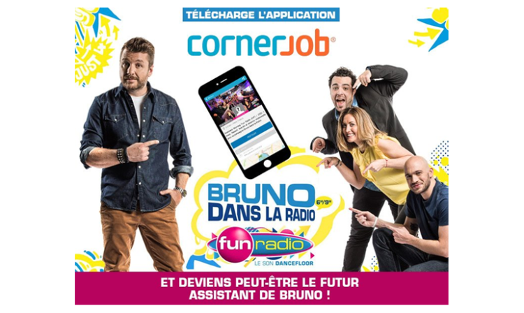 Fun Radio recrute son futur assistant avec une opération spéciale pour CornerJob