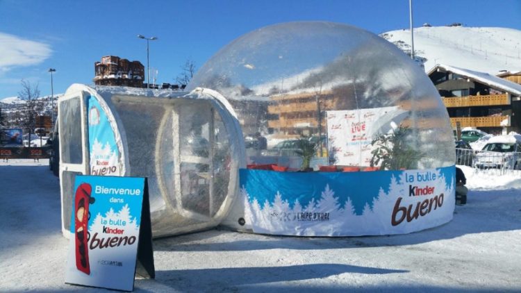 Kinder Bueno au coeur du festival de film de comédie de l’Alpe d’Huez avec Blue 449