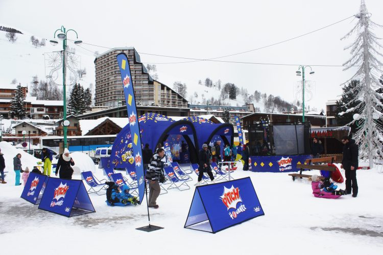 Pitch en tournée dans 14 stations de sports d’hiver avec JCDecaux Live