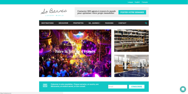 Barnes lance son webmagazine