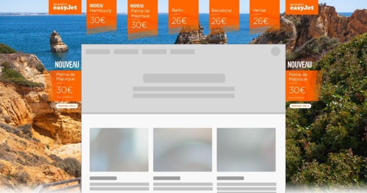 Sublime Skinz inaugure son nouveau format d’habillage interactif avec Easyjet et OMD