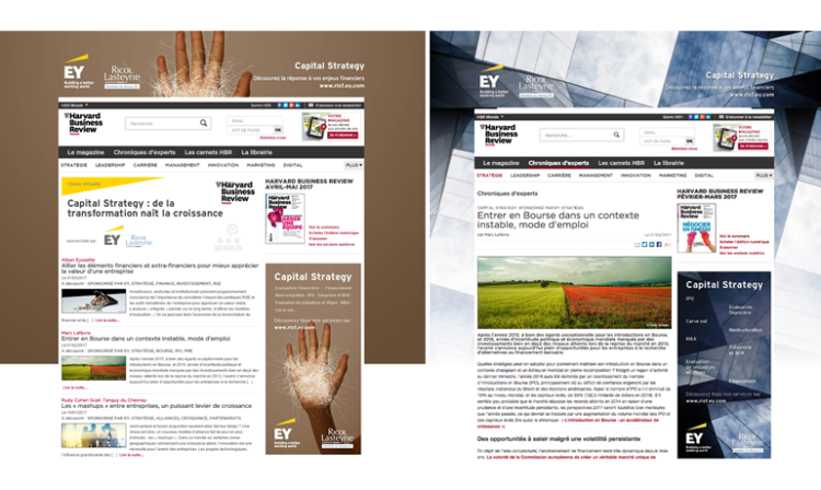 Une chaire virtuelle pour EY sur le site de Harvard Business Review avec Prisma Media Solutions