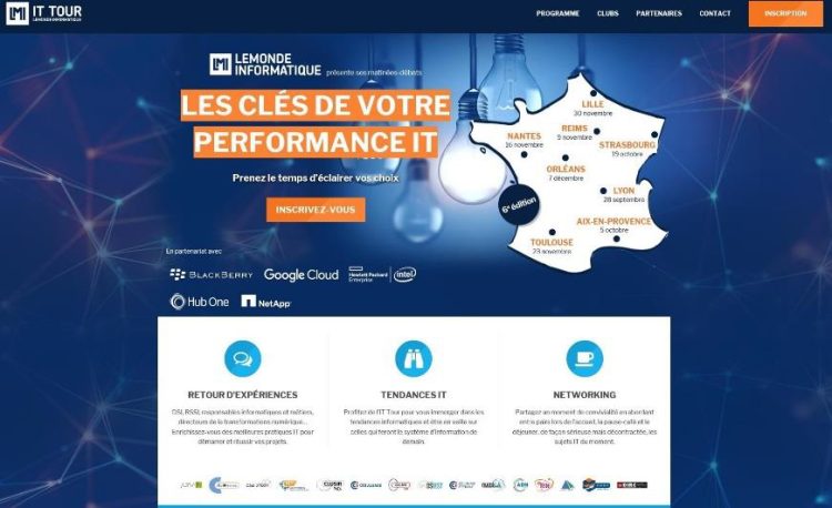 Le Monde Informatique organisera la 6e édition de l’IT Tour du 28 septembre au 7 décembre