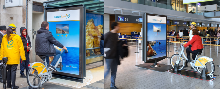 LuxairTours et JCDecaux offrent une balade virtuelle à vélo pour découvrir l’Algarve à Nancy et au Luxembourg