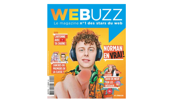 Le groupe Lagardère va lancer mercredi WeBuzz, un nouveau mensuel sur les stars du web destiné aux ados