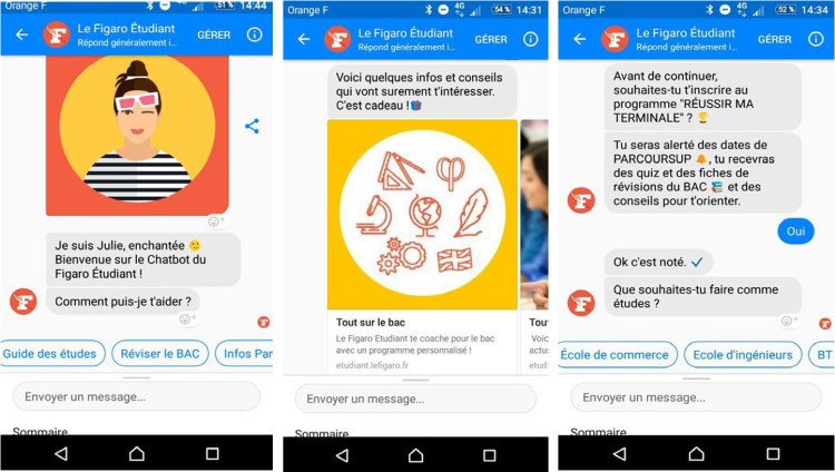 Le Figaro Etudiant lance un chatbot orientation