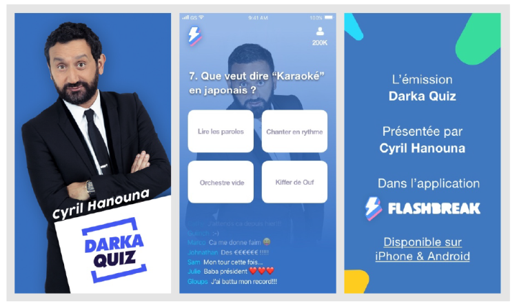 Cyril Hanouna animateur d’un nouveau jeu sur appli mobile