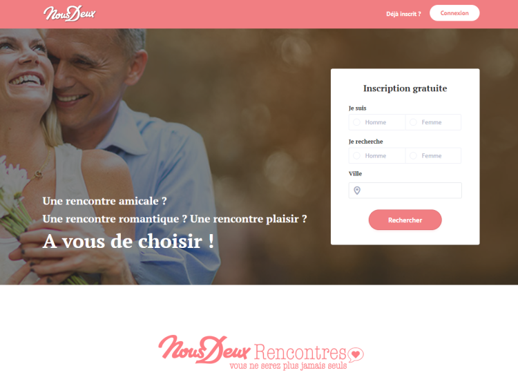 Nous Deux crée son site de rencontres