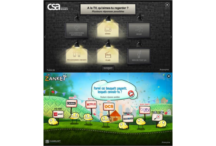 CSA research et Gameloft advertising gamifient les questionnaires