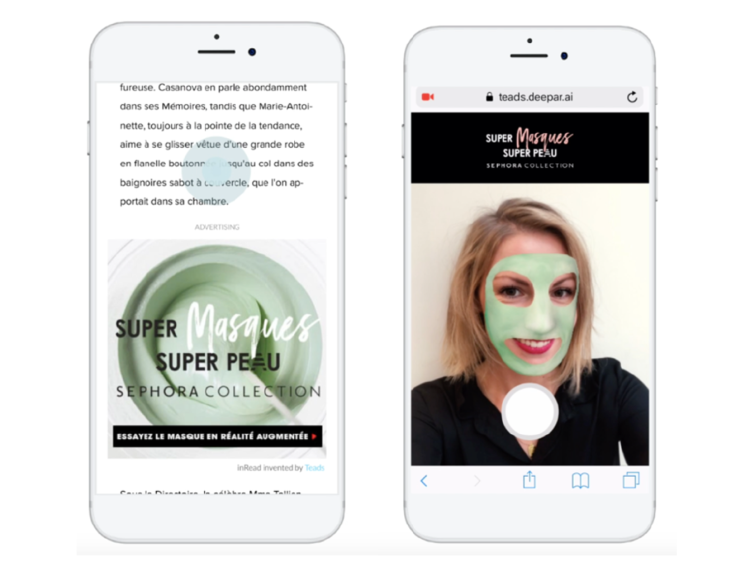 Sephora et KR Wavemaker inaugurent la réalité augmentée avec Teads