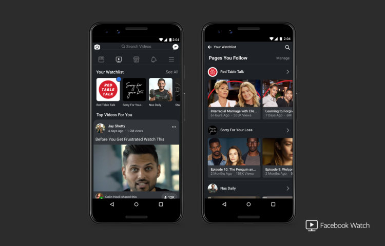 Facebook Watch : premier bilan et projets