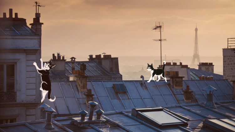 Publicis Media et Urban Act organisent des vidéo-projections de Félix le Chat