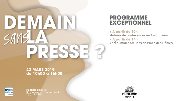 La journée #DemainLaPresse chez Publicis Media aujourd’hui sur le thème «Demain sans la presse ?»