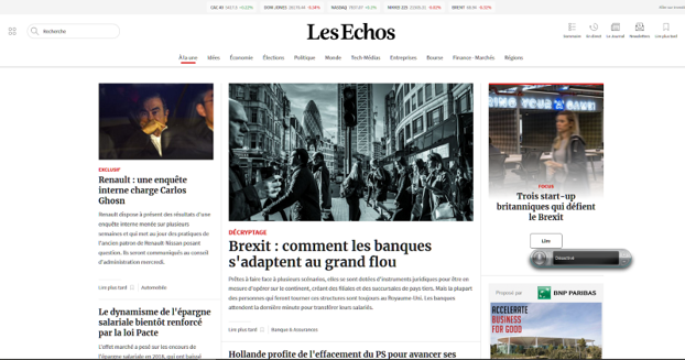 Les Echos à la conquête de nouveaux abonnés avec sa nouvelle interface digitale