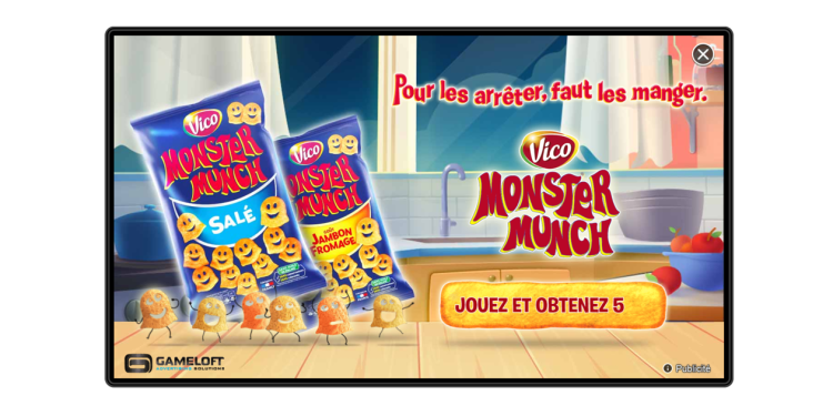 Les fantômes de Monster Munch en personnages de jeux vidéo avec Vizeum