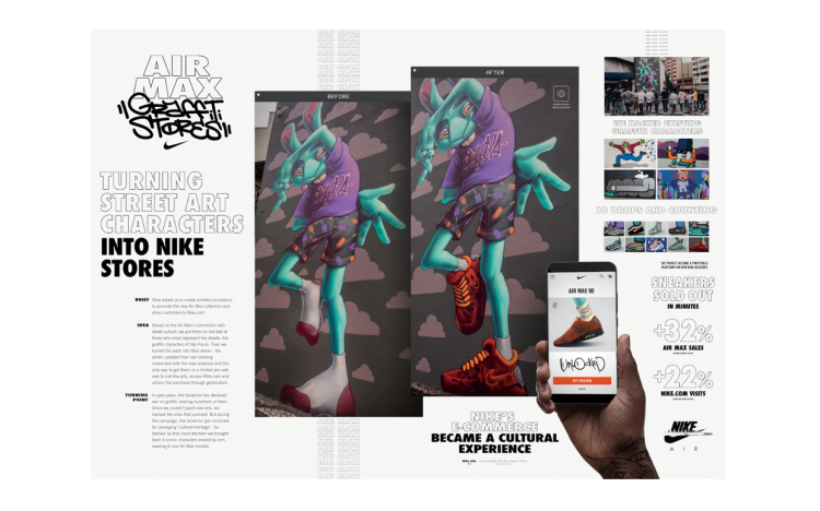 Une campagne mêlant street art et eCommerce au Brésil Grand Prix des Media Lions à Cannes