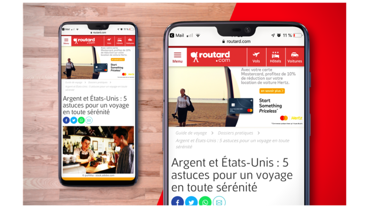 Mastercard guide les voyageurs sur Routard.com avec Carat et Lagardère Publicité News