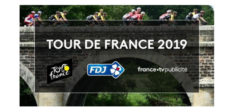 FDJ en format 60 secondes intégrée à la diffusion du Tour de France pour la Mission Patrimoine avec FranceTV Publicité