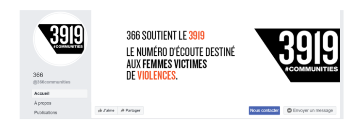 366 se mue aujourd’hui en 3919 pour marquer son engagement dans la lutte contre les violences conjugales